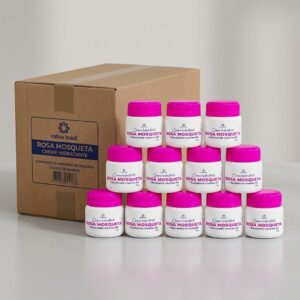 12 unidades de Creme Hidratante Rosa Mosqueta e Niacinamida 50g - Nativa Brasil