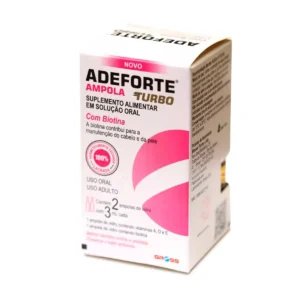 2 unidades de Suplemento Vitamínico Adeforte Turbo + Biotina 3ml