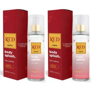 2 unidades  Body Splash Red Desodorante Colônia 200ml - Wepink