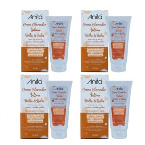 4 unidades de Creme Clareador Anita 60 ml Axila e Virilha