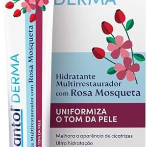 3 unidades de Bepantol Derma Rosa Mosqueta, Pele Normal a Seca, Hidratante Multirrestaurador Hipoalergênico, 20g