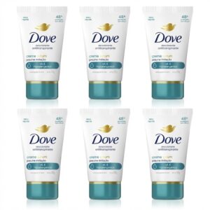 6 unidade - Desodorante em creme Dove Sérum Hipoalergênico Vitamina E 48 hr 50 gr