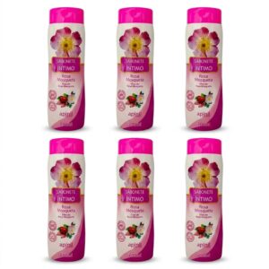 6 UNIDADES DE SABONETE ÍNTIMO APINIL ROSA MOSQUETA 200ML