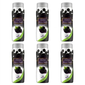 6 UNIDADES DE SABONETE ÍNTIMO APINIL AMEXA NEGRA 200ML