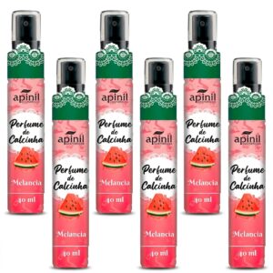 6 UNIDADES DE PERFUME DE CALCINHA MELANCIA  40ML APINIL COSMÉTICOS