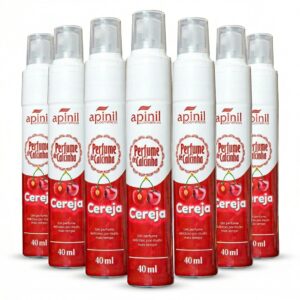 6 UNIDADES DE PERFUME DE CALCINHA CEREJA 40ML APINIL COSMÉTICOS