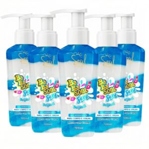 6 UNIDADES DE Gel Hidratante de Menta para o Corpo e Virilha babasoul 100ml