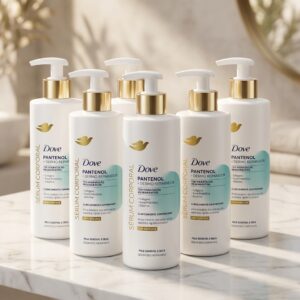 6 Unidade - Sérum Corporal Dove 380 ml Pantenol + Dermo Reparador Sem Perfume