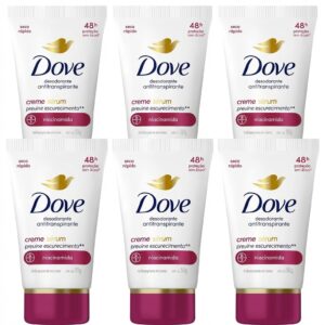 6 unidade - Desodorante em creme Dove Sérum Niacinamida Vitamina E 48 hr 50 gr