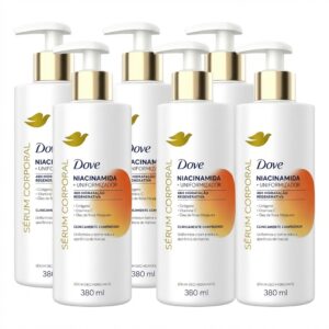 6 Unidade - Sérum Corporal Dove 380 ml Niacinamida + Uniformizador