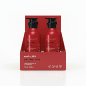 2 unidades de Loção Antioxidante Desodorante Corporal Nativa Spa Morango Ruby 400Ml