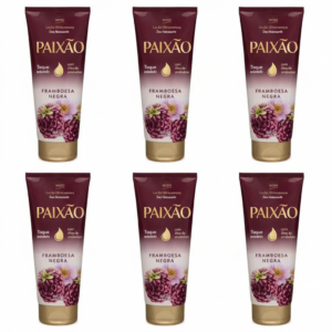 6 Unidades de Loção Hidratante Paixão Ultracremosa 200 ml Framboesa Negra