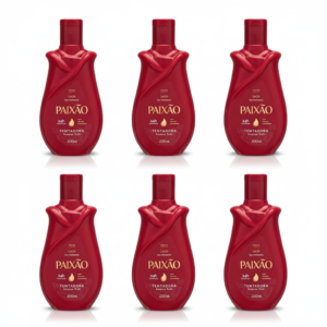 6 unidades de Loção Hidratante Paixão 200 ml Tentadora