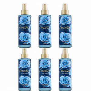 6 unidades de Body Splash Paixão 200 ml Rosas Brancas