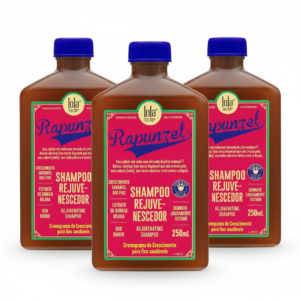 3 unidades de Rapunzel Shampoo Rejuvenescedor 250ml , Lola Cosmetics