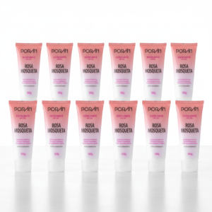 12 Unidades de Sabonete Líquido Facial Hidratante de Rosa Mosqueta Porán 100g