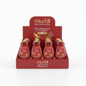 6 Unidade - Óleo de Banho Muriel Glicerinado 230 ml Rosa Mosqueta com Colágeno