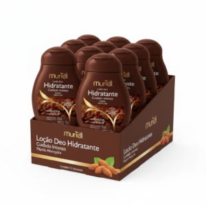 6 Unidade - Loção Hidratante Muriel 200 ml Amêndoa com Avelã