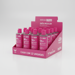 12 Unidades - Água Micelar Dermachem 250 ml Rosa Mosqueta