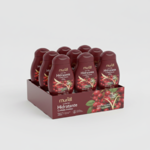 6 Unidade - Loção Hidratante Muriel 200 ml Rosa Mosqueta
