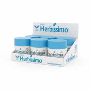 6 unidades de Desodorante Creme Herbíssimo 55 gr Sensitive