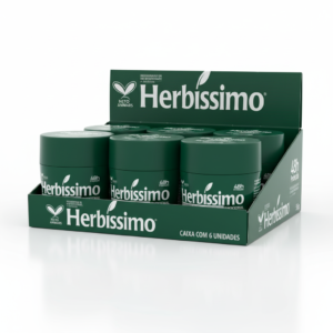 6 unidades de  Desodorante Creme Herbíssimo 55 gr Tradicional