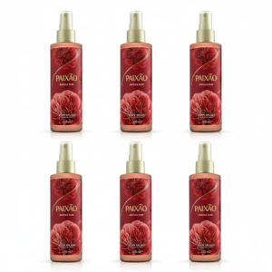 6 unidades de Body Splash Paixão 200 ml Ameixa Rubi