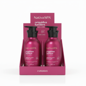 2 unidades de Creme Perfumado Desodorante Nativa Spa Orquídea Lumière 400Ml