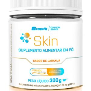 GROWTH SKIN COLÁGENO TIPO 1 + COLÁGENO VERISOL + ÁCIDO HIALURÔNICO + VITAMINA C 300G