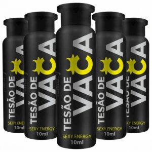 6 unidades - TESÃO DE VACA AFRODISÍACO NATURAL 10ML