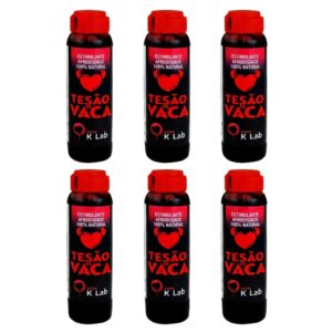 6 unidades - TESÃO DE VACA ESTIMULANTE AFRODISÍACO NATURAL 10ML