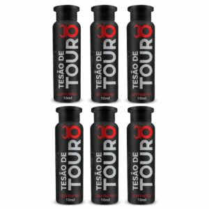 6 unidades - TESÃO DE TOURO AFRODISÍACO NATURAL 10ML