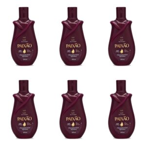 6 unidades Loção Hidratante Paixão Framboesa Negra 200ml