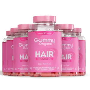 6 Unidades Gummy Hair Vitaminas Tutti - Frutti 180g