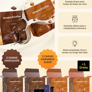 4 Unidades Dreams Coffee  - 2 Caramelo + 2 chocolate