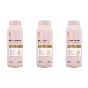 3 unidades de Loção Hidratante Hidramais 500 ml Algodão e Ômega