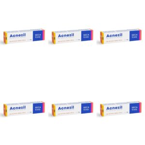 6 Unidades Gel Secativo para Acne Acnezil Incolor 10g