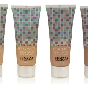 24 Unidades Base Liquida Fenzza Efeito Matte Secagem Rápida