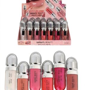 36 Unidades Sarahs Beauty Gloss Labial Acabamento Brilho