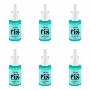 6 Unidades Fluido Vizzela Gotas Fix Blindagem 30ml